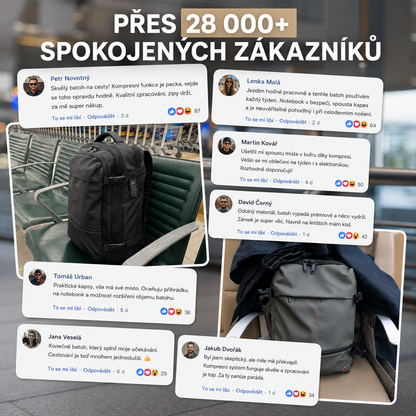 PressBag™ – Cestovní batoh s vakuovou kompresí