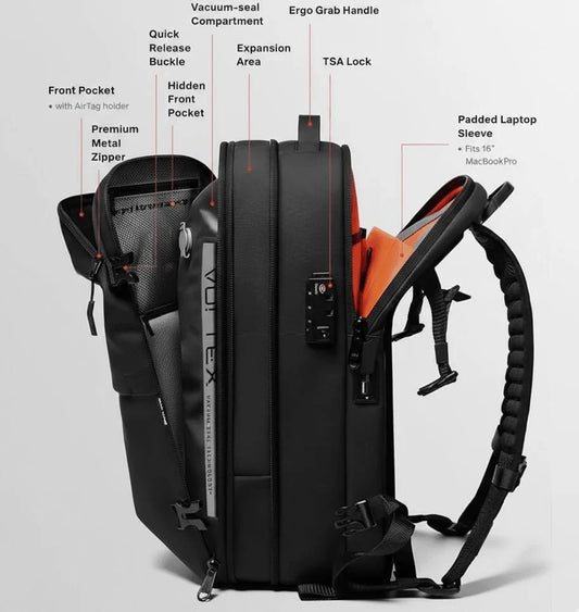 PressBag™ – Cestovní batoh s vakuovou kompresí